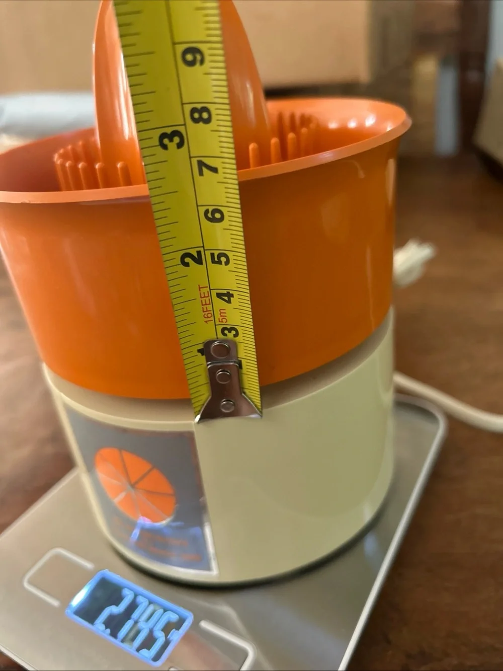 Hamilton Orange and Cream Electric Citrus Juicer